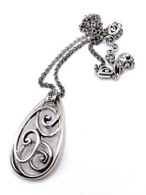 Brighton Rock & Scroll Pendant Necklace - 8017
